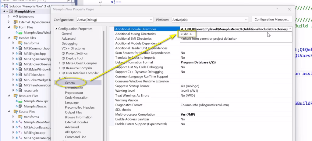 boost additional include headers visual studio